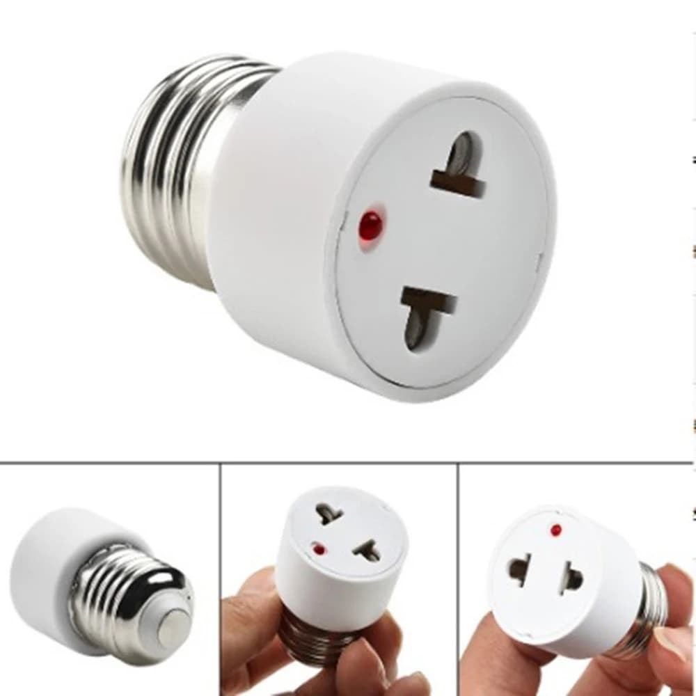 1 pièces E27 à EU US convertisseur lampe douille vis LED ampoule éclairage E27 européen amérique pri