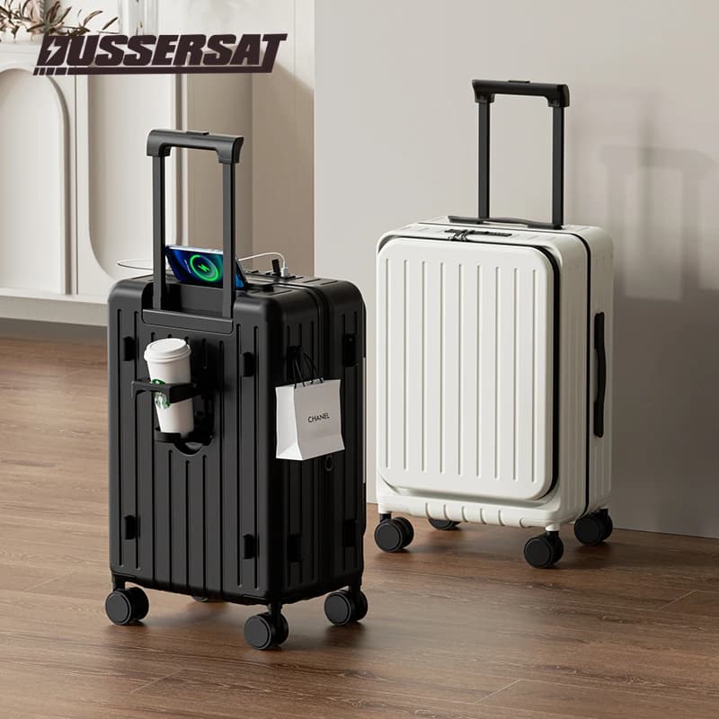 Nouvelle valise ouverte avant cabane boîtier de chariot 20/24/26 pouces cadre de haute qualité valis
