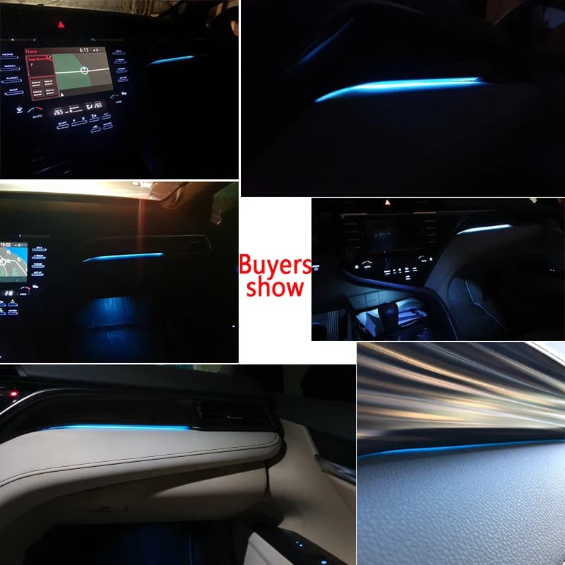 PMDavid-Lumière ambiante LED pour Toyota Camry, console centrale, boîte de rangement, intérieur de v