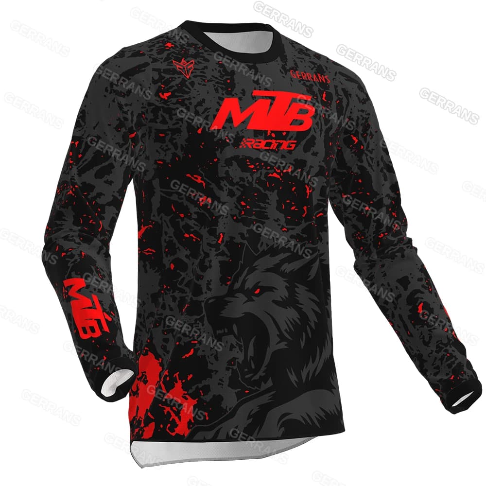 Vtt descente maillot VTT T-Shirt moto tout-terrain DH Gerrans vtt maillot Motocross chemise sweat vê