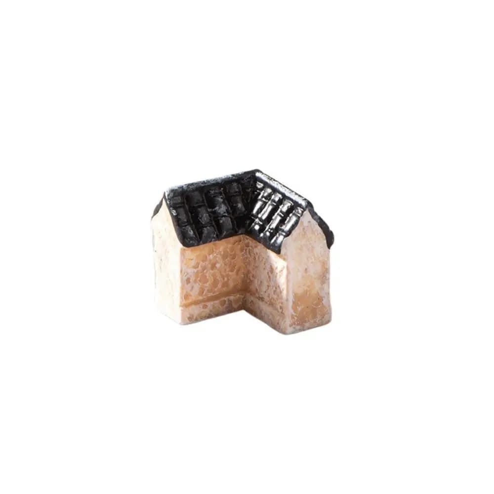 Ornements artisanaux DIY, mini maison décorative en résine, mini porte de ville ancienne en résine, 