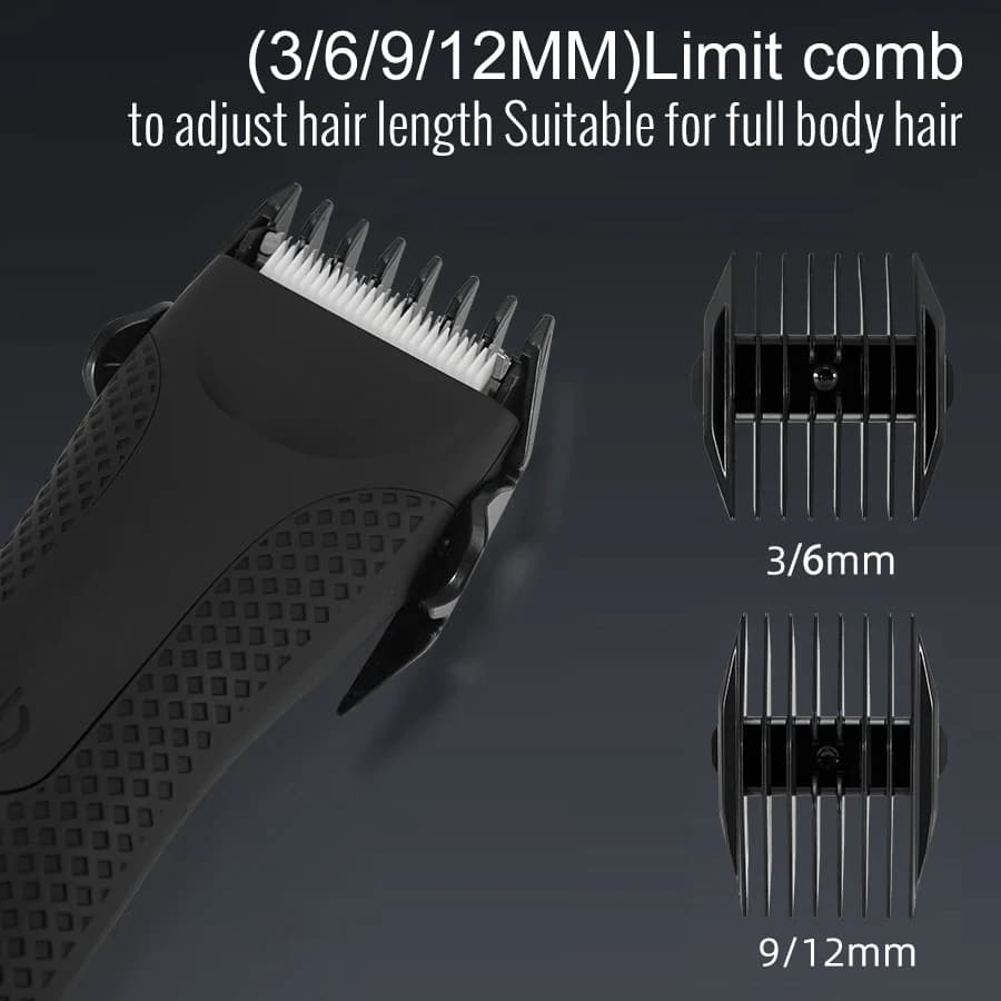 Tondeuse corporelle polyvalente pour hommes, tondeuse à barbe, visage, cheveux et zones intimes, kit