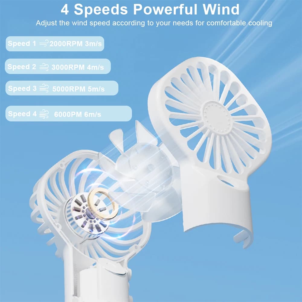 Humidificateur portable USB aste, ventilateur à main, mini ventilateur à eau
