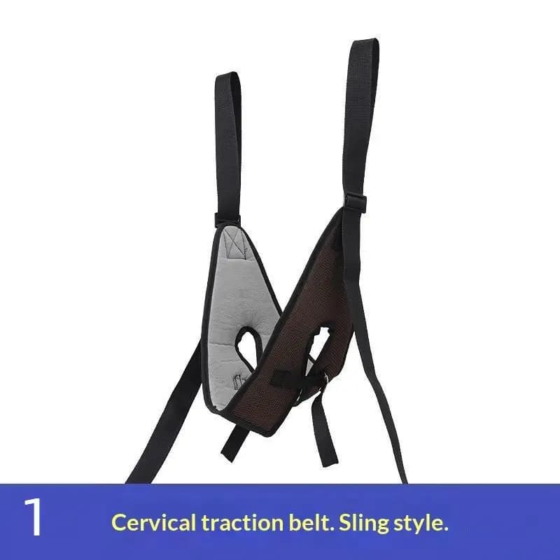 1 pièce Appareil de traction cervicale à suspendre au-dessus de la porte, en maille respirante, avec