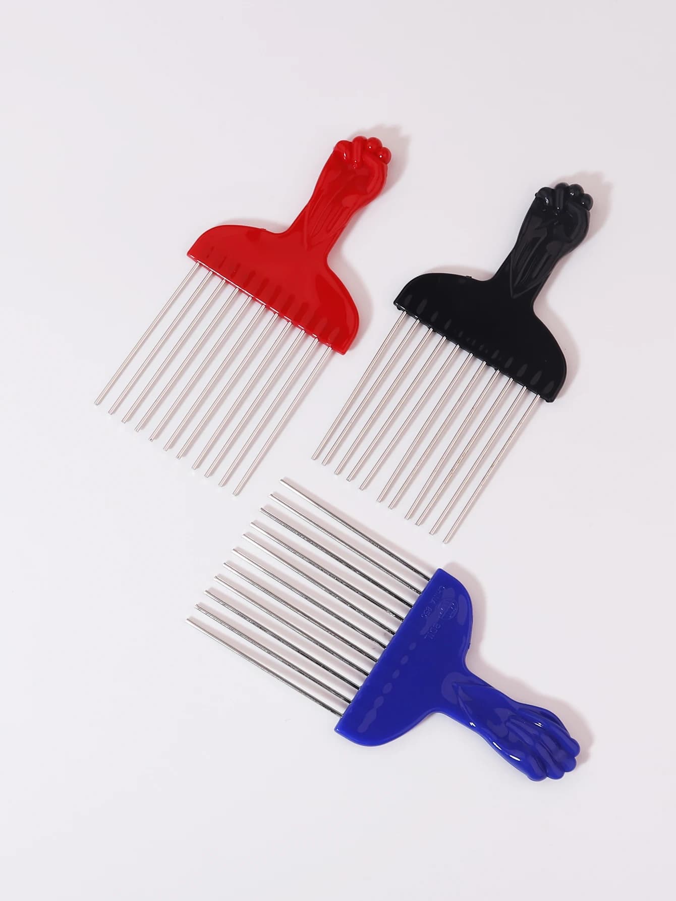Peigne à cheveux noir en acier inoxydable, peigne à aiguilles en acier, outil professionnel pour hom