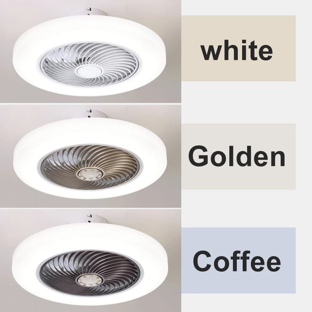 Ventilateur de plafond intelligent ventilateurs avec lumières télécommande chambre décor ventilateur