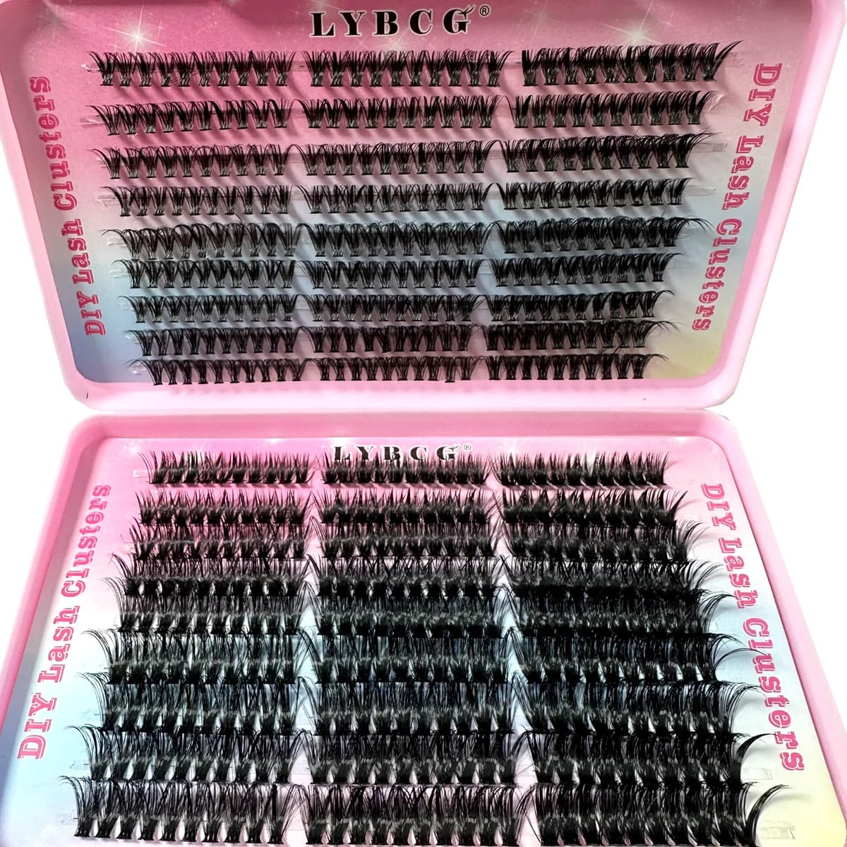 Nature 30D-100D C Curl 9-17mm longueur mixte moelleux Volume grappe cils doux et confortables faux c