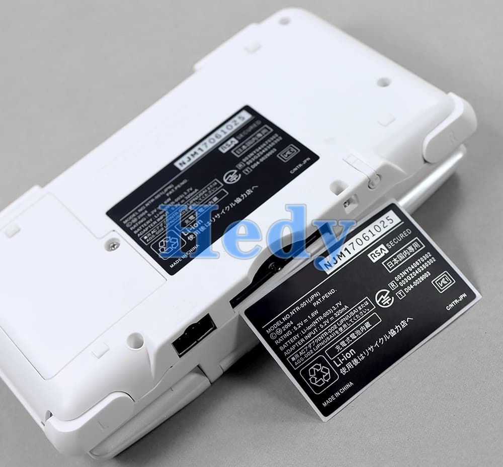 5 pièces pour NDSL NDSi XL NDS contrôleur autocollant arrière boîtier coque étiquette joint code à b