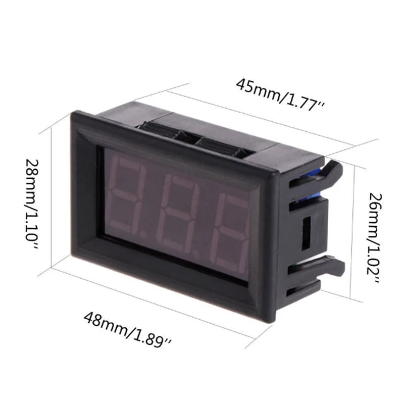 Mini thermomètre numérique LED DC5V ~ 12V, pour moniteur de température de voiture, panneau de mesur