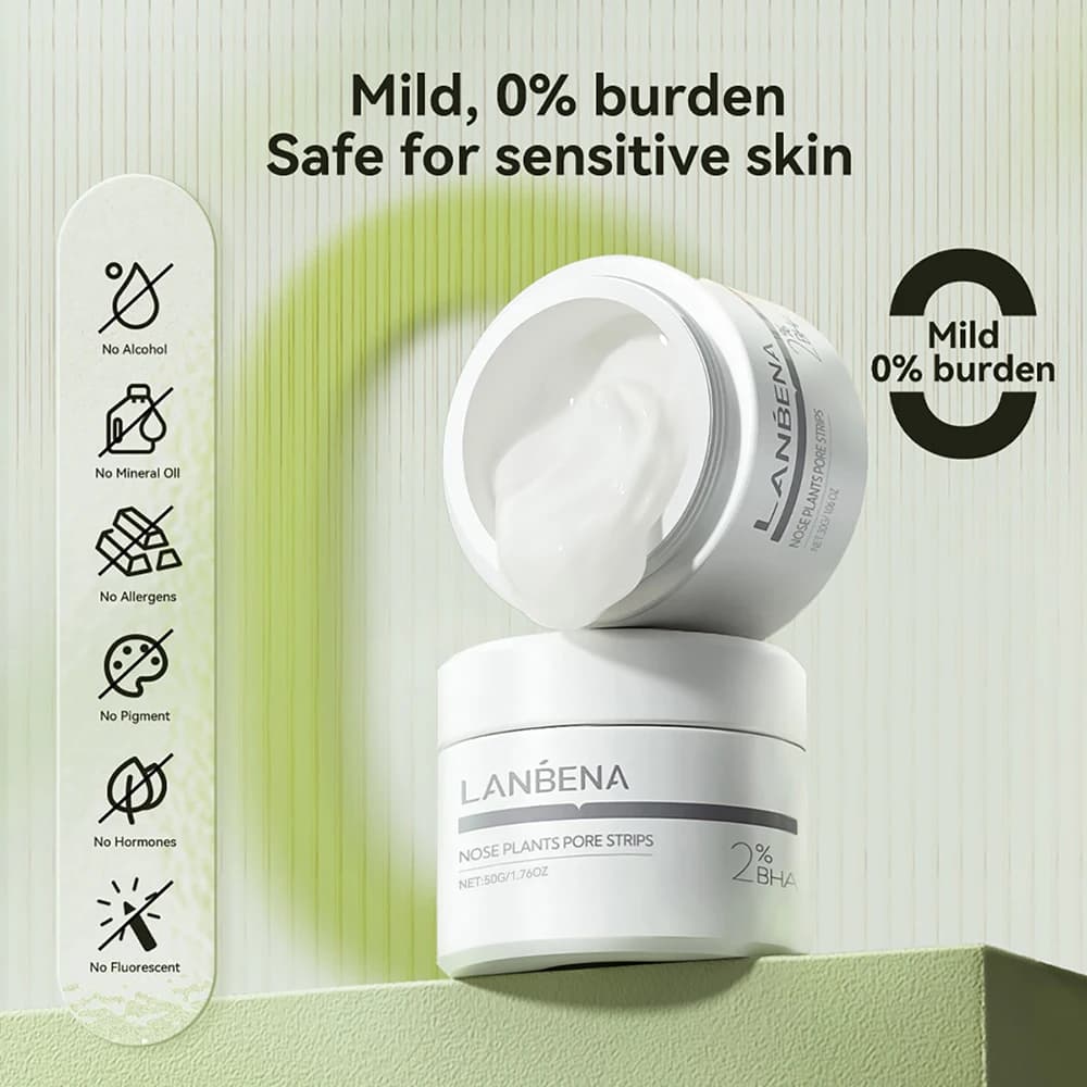 LANBENA nouveau Style dissolvant de points noirs masque nasal bande de pores masque noir Peeling noi