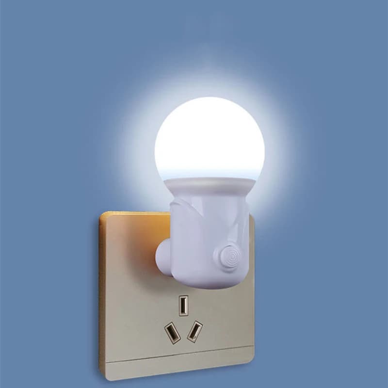 LED veilleuses prise ue/US 2 couleurs variateur lampe Protection des yeux bébé soins infirmiers somm