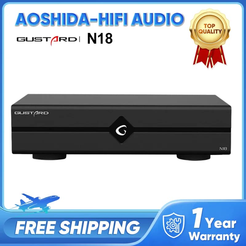 Gustard-Commutateur réseau Ethernet N18 N18pro, audio Hi-Fi, déchet + 10M/100M/1000M, interface adap