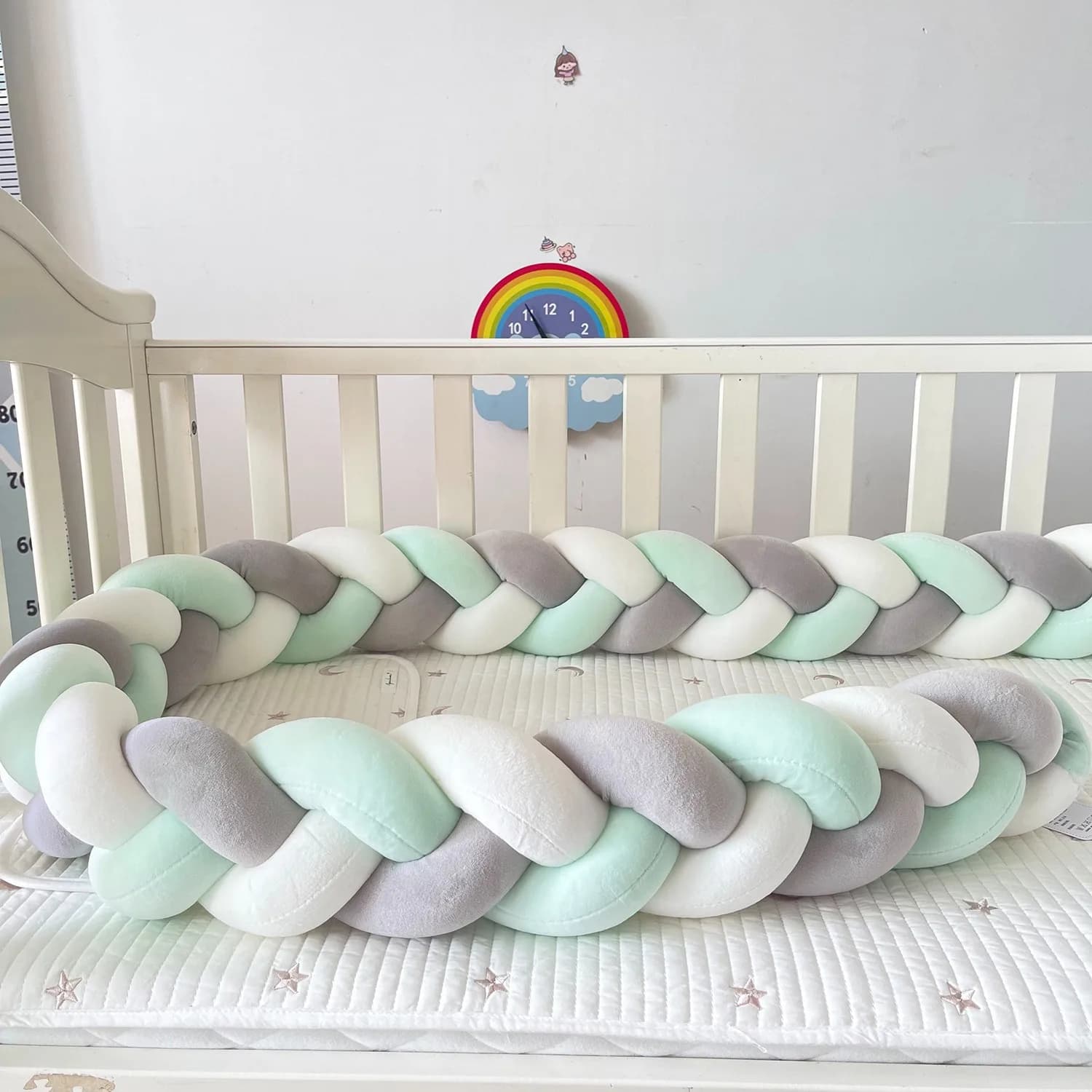 1M/2M/3M/4M bébé berceau pare-chocs protecteur lit tresse noeud coussin pour nourrissons enfants act