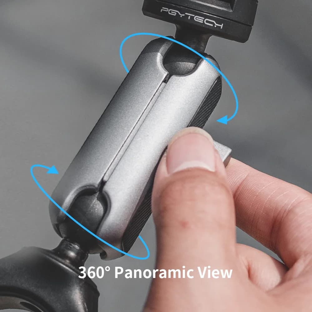 PGYTECH CapLock – support de guidon de moto, pour DJI OSMO Action 4/3/2, POCKET 3, Gopro Hero 12/11/