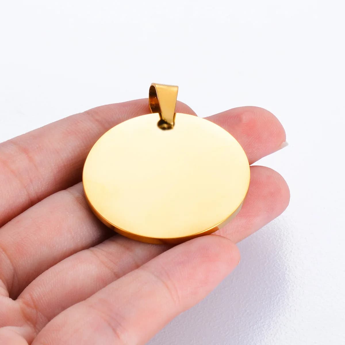 10 pièces en gros militaire armée Style disque pendentif rond 6 couleurs collier blanc en acier inox
