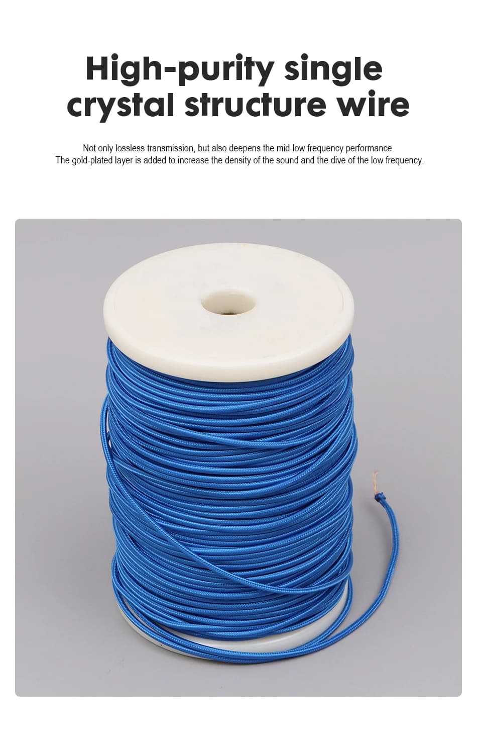 XINHS K07-Fil de coton bleu, 2 brins