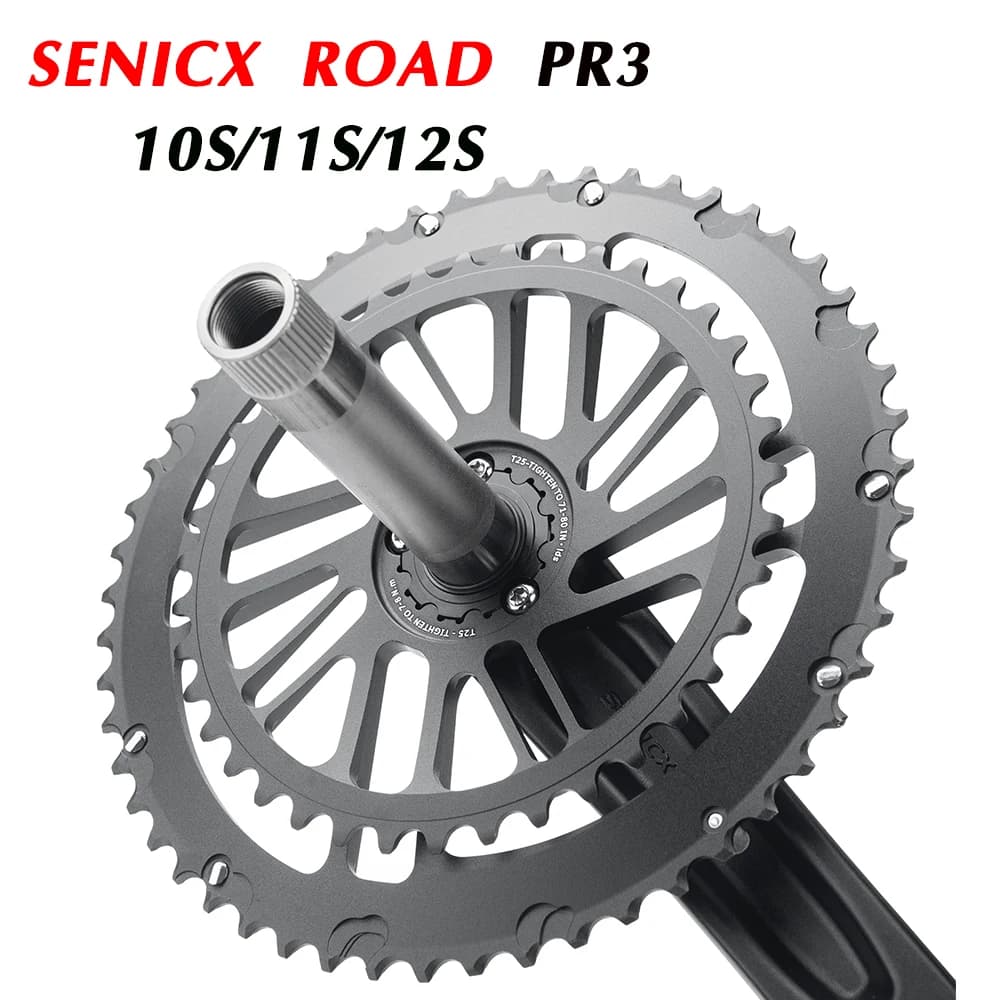SENICX vélo de route 2x1 0/11/12 vitesses manivelle plateau roue 50-34T 53-39T 36-52T 30-46T Double 