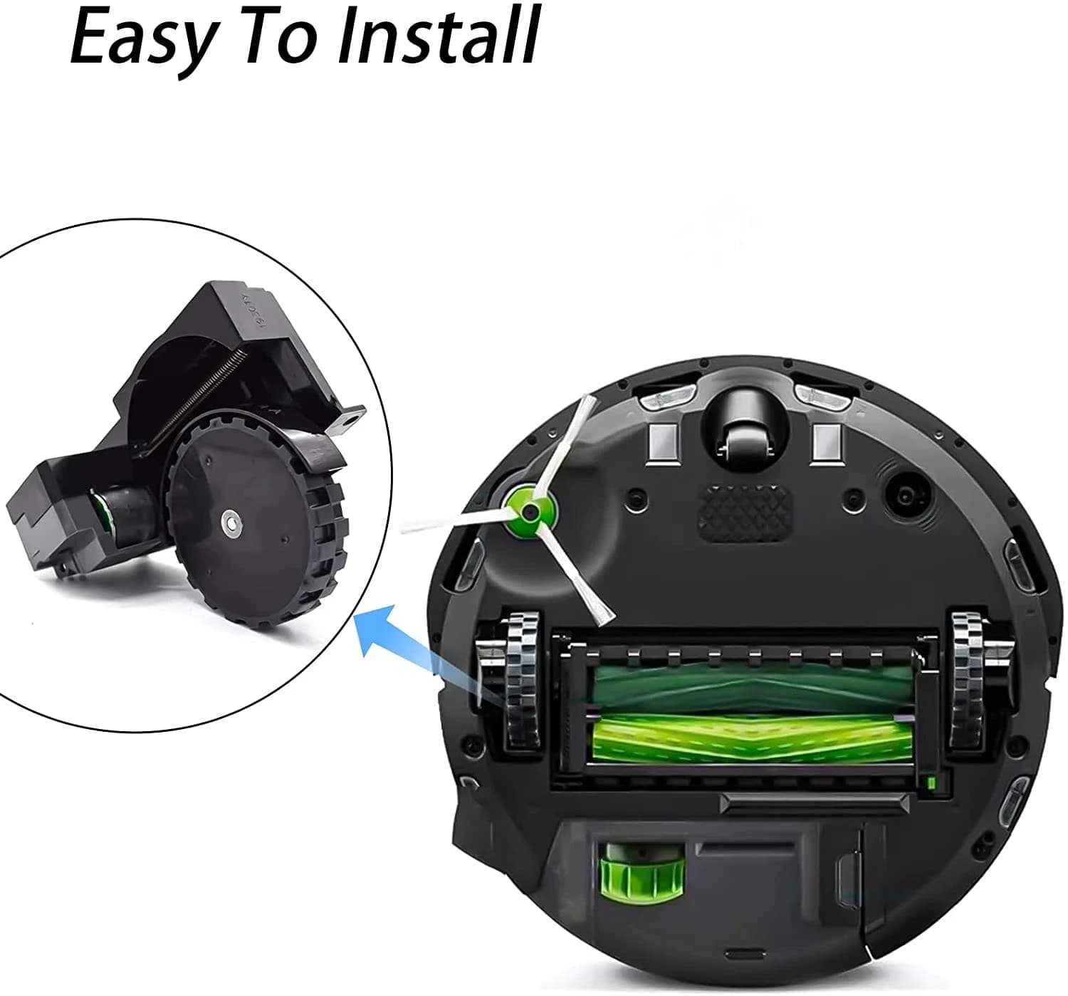 Pièces de roue droite gauche pour iRobot Roomba I7 I7 + I8 I8 + I6 I6 + I4 I3 I3 + J7 E5 E6 E7 Serie