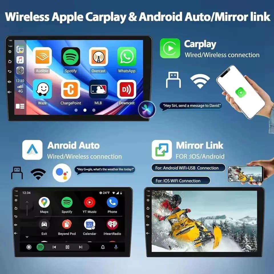 Android 15 Carplay pour BMW X3 E83 2004 2005 2006 2007 2008 2009 2010 2011 2012 autoradio multimédia