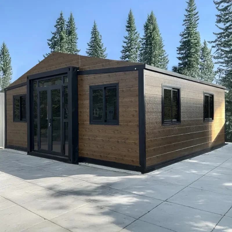 Maison conteneur Tiny Home, maison préfabriquée de luxe, design de maison pliable moderne, petites m