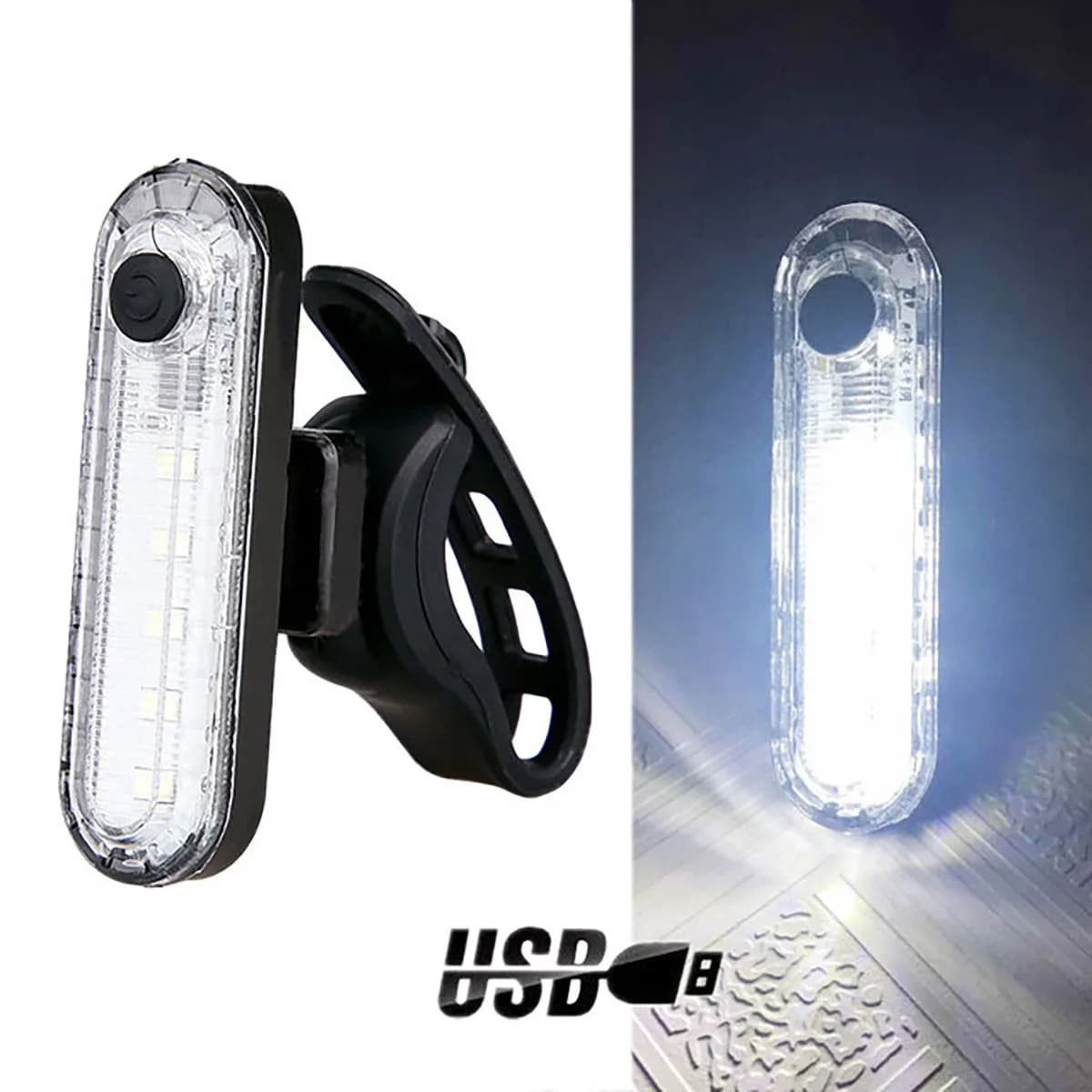 Enquêter arrière rouge ultra lumineux pour vélo, aste par USB, facile à installer, pour la sécurité 