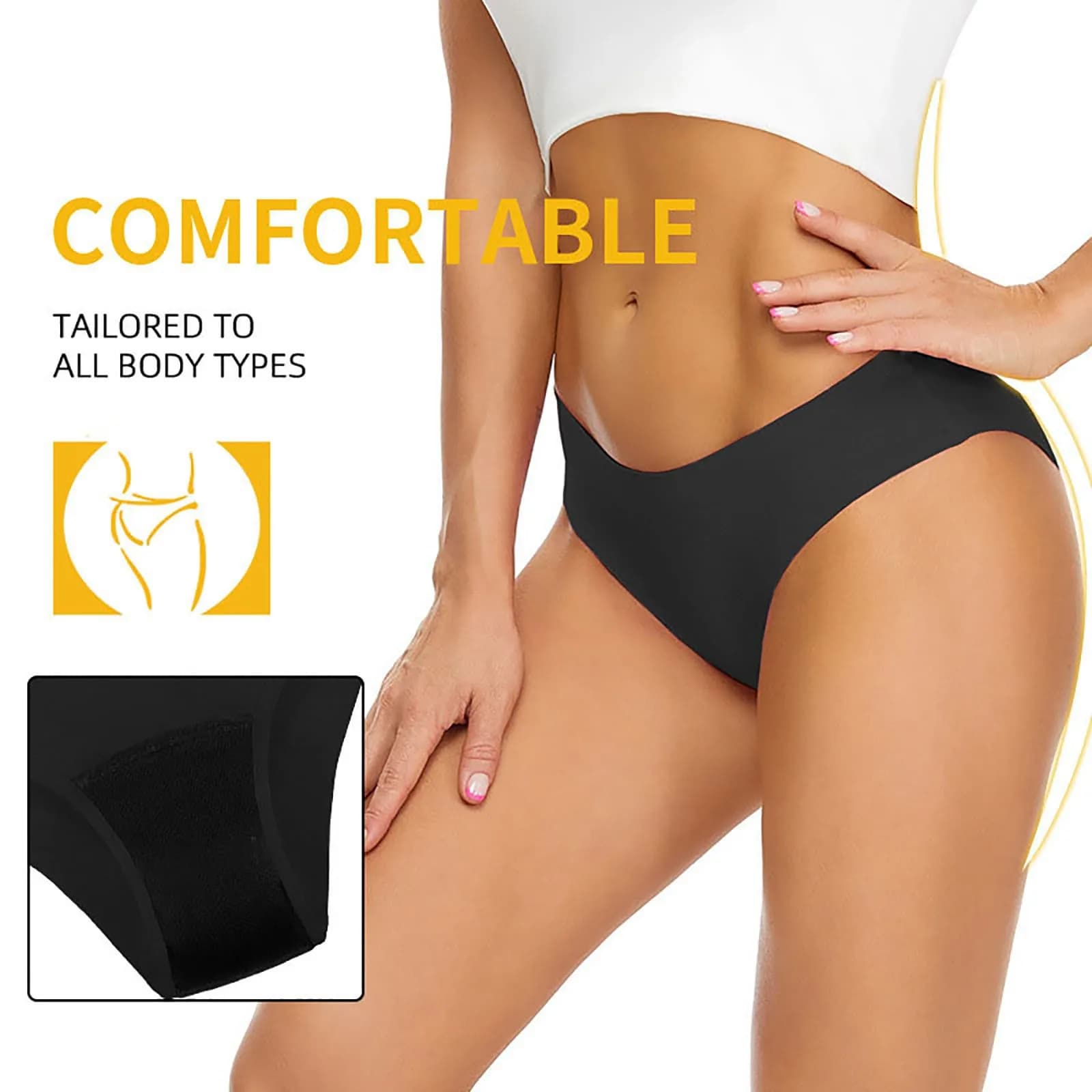 Maillot de bain menstruel étanche pour femme, bikini, pantalon absorbant astronomique, taille haute,
