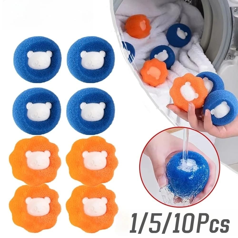 Kit de boules à lessive réutilisables, Machine à laver, épilateur, nettoyage de peluches, peluches, 