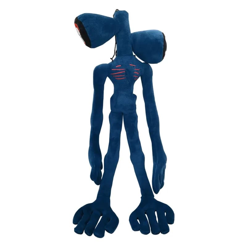 Anime sirène tête en peluche poupée jouets effrayant noir blanc rouge Sirenhead chat cacahuète doux 
