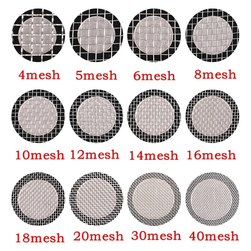 Filtre à mailles en acier inoxydable, 4-400 mailles 30x30cm, réparation frontale en métal, filtre à 