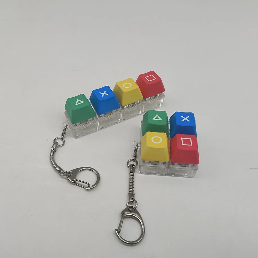 Clavier mécanique clé capuchon arbre testeur porte-clés porte-clés doigt presse Dlow pression jouet 