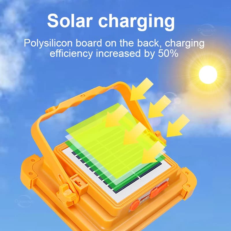 Lanterne solaire de Camping Rechargeable 20000mAh, batterie haute puissance, lampe LED pour tente, a