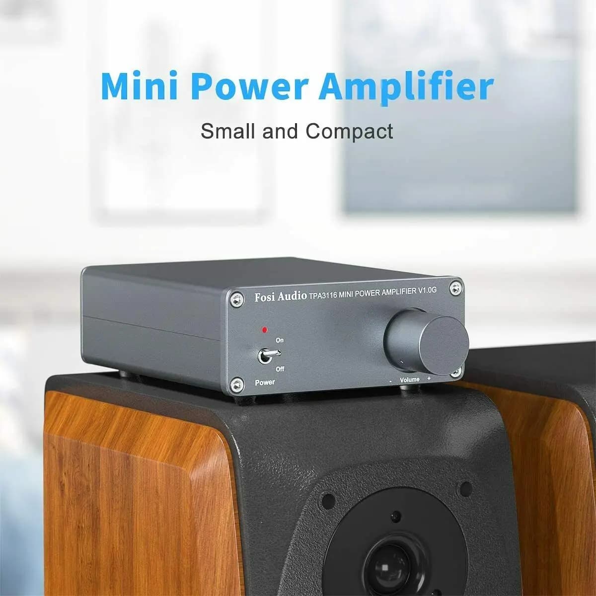 Fosi Audio 2 canaux TPA3116D2 amplificateur Audio stéréo classe D 50W X 2 - V1.0 amplificateur de pu