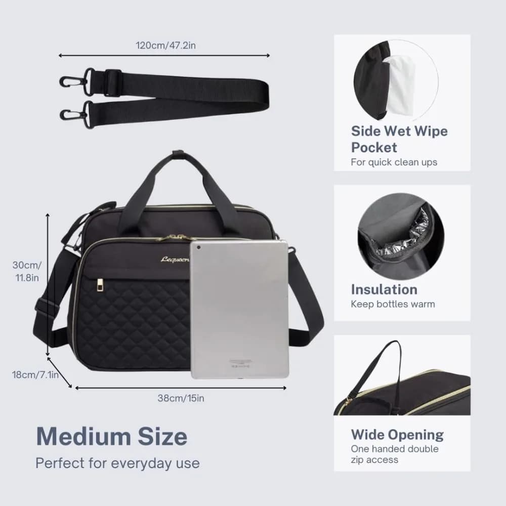 Sac à couches à bandoulière pour bébé, fourre-tout pour sac à couches pour bébé, grand sac à bandoul