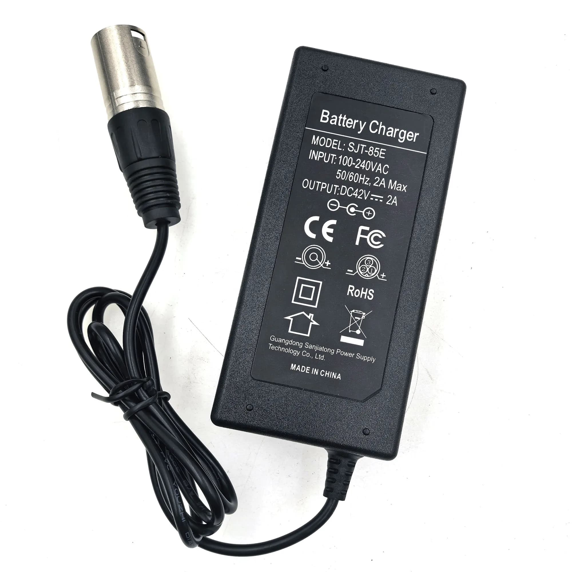 Chargeur 36V 42V 2A chargeur de batterie au lithium pour vélo électrique pour batterie au lithium 36