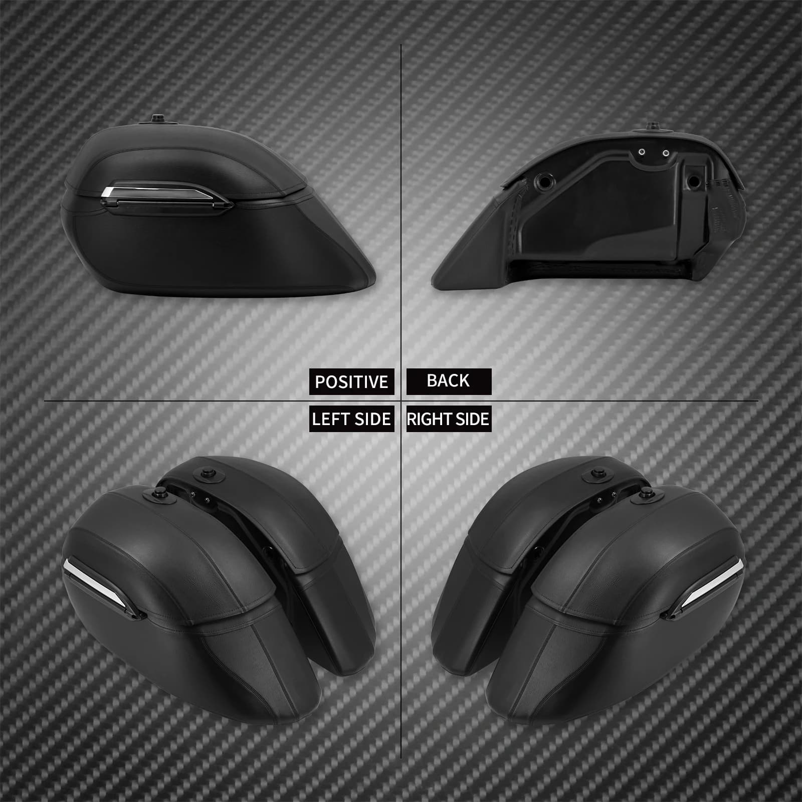 Sacoches élaborées pour moto, kit de montage rapide pour BMW, Honda, Harley Softail, Touring, coffre