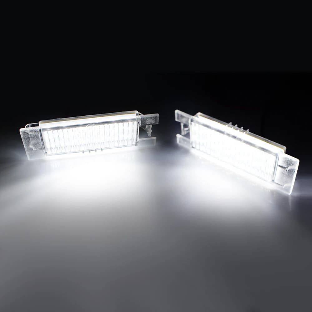 Icarlite 2 pièces Canbus LED éclairage de plaque d'immatriculation pour Jeep Renegade 2015-2021 blan