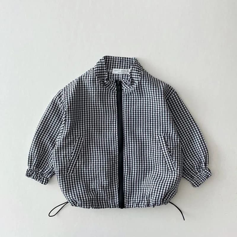Veste d'été respirante à carreaux fins pour enfants, version coréenne, manches longues, vêtements dé