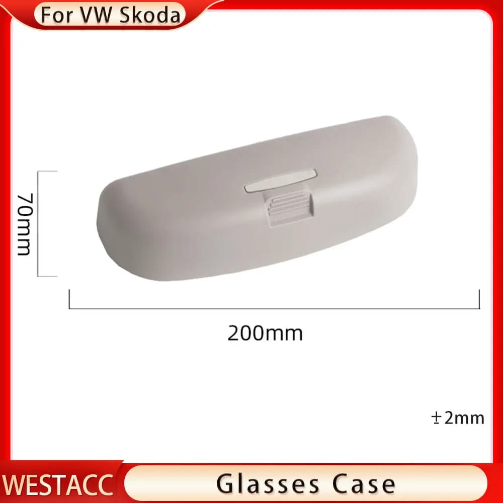 Porte-étui à lunettes de voiture en ABS, boîte de rangement pour lunettes de soleil, accessoires pou