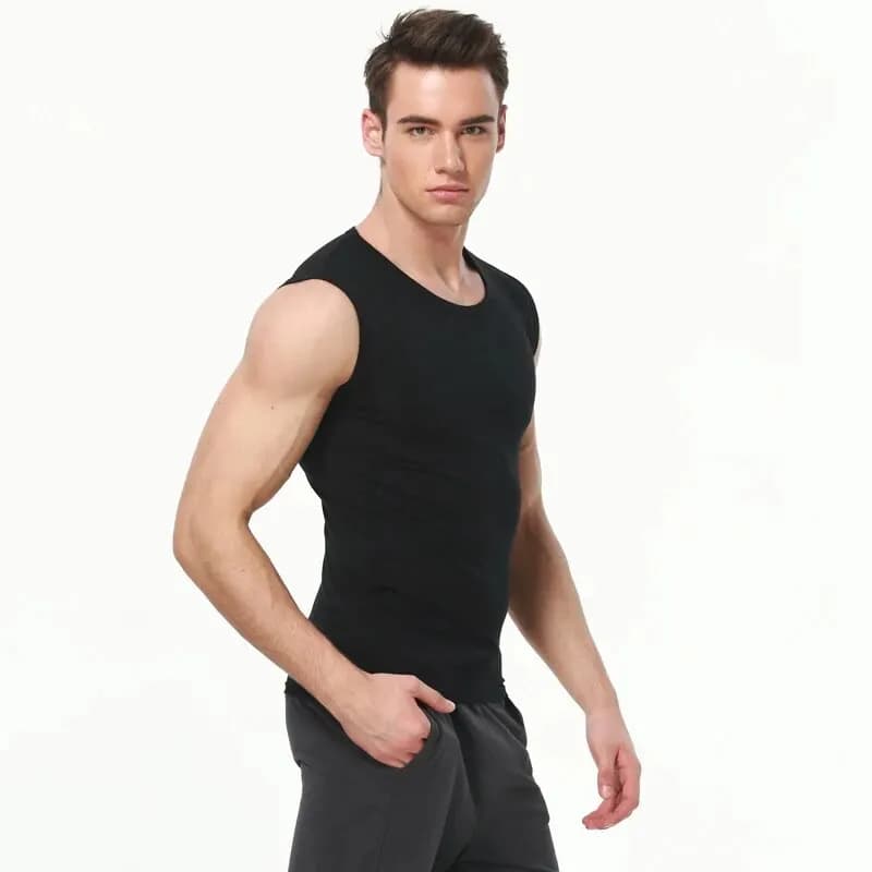 1/3/5 pièces hommes coton sans manches mince gilet jeune hommes à épaules larges sport Fitness mince