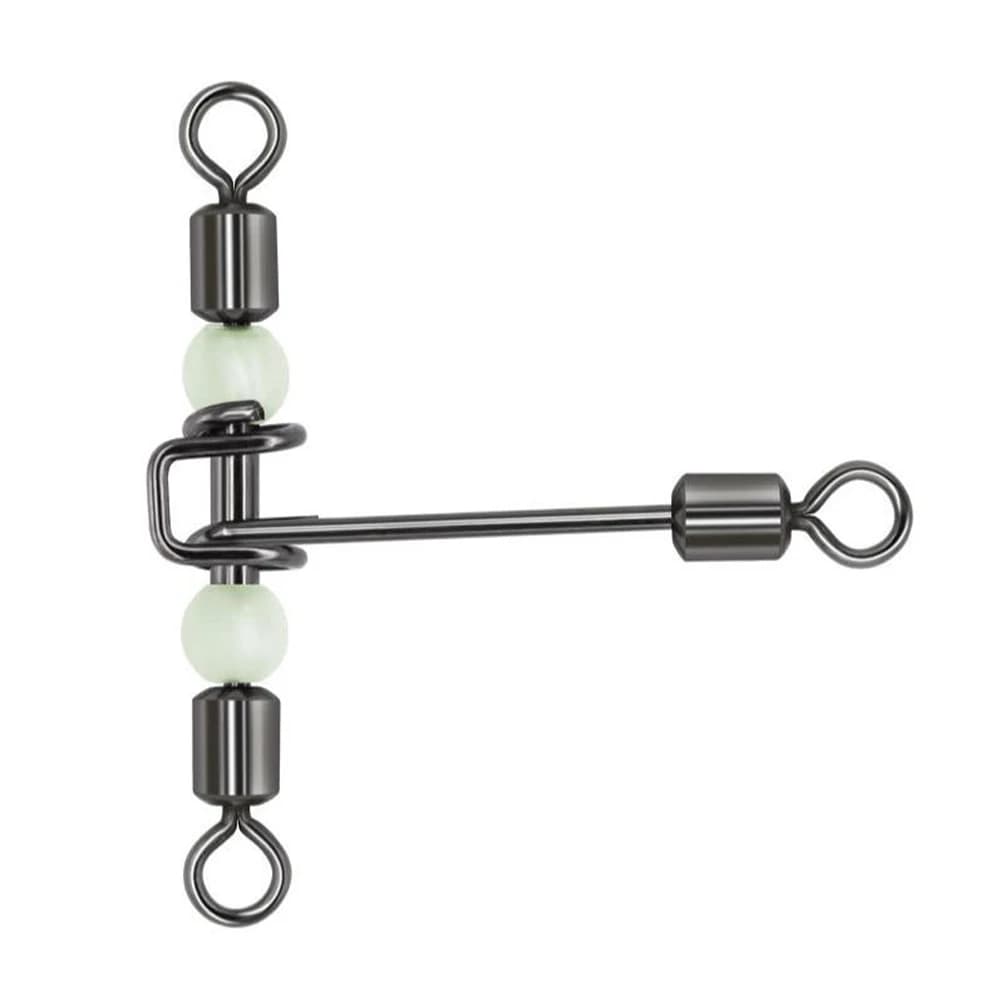 DNDYUJU 10 pièces 3 voies lumineux en forme de T transversale pivotant avec perles perles émerillons