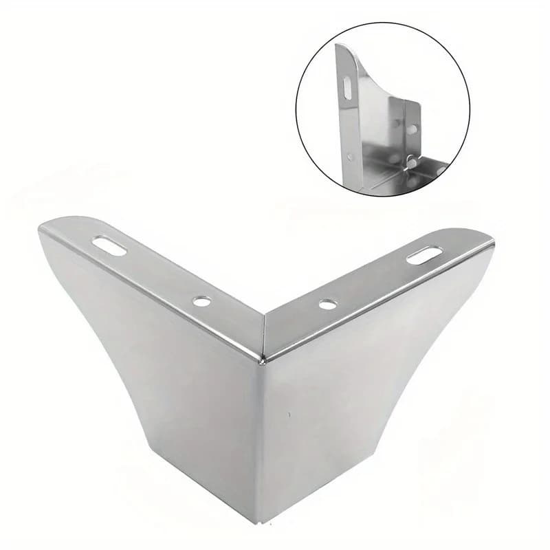 4 pièces Pack pieds de meubles pieds de meubles minimalistes pieds de canapé en métal remplacement c