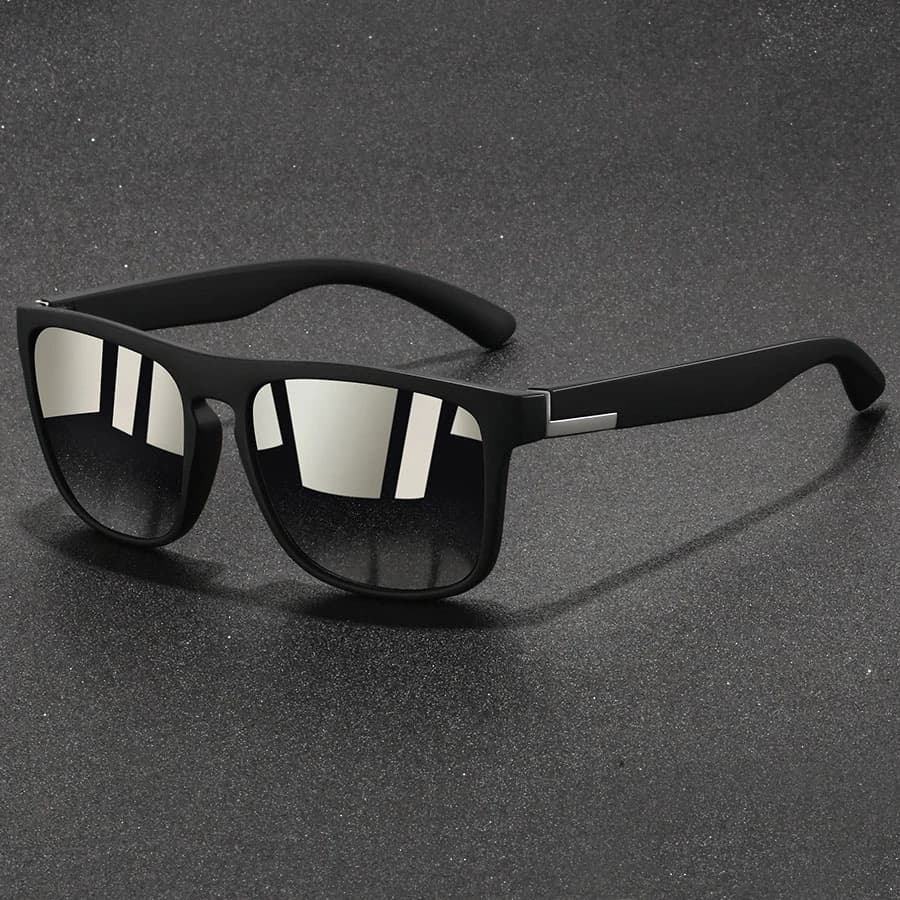 Lunettes de soleil sport carrées vintage tendance pour hommes et femmes, idéales pour la pêche et la