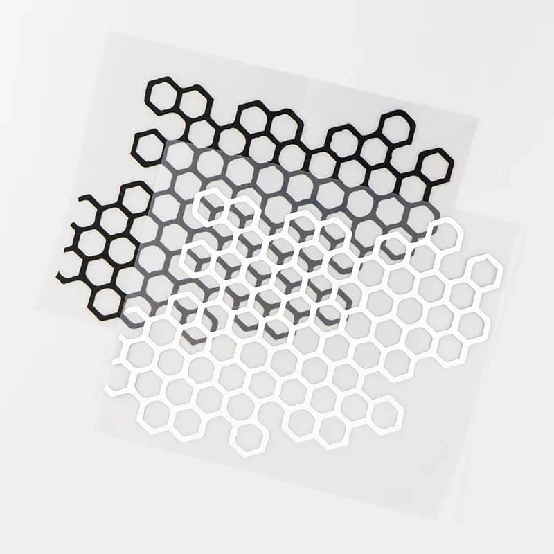 Autocollant de moto personnalisé en nid d'abeille, décoration de carrosserie pour rénovation de voit