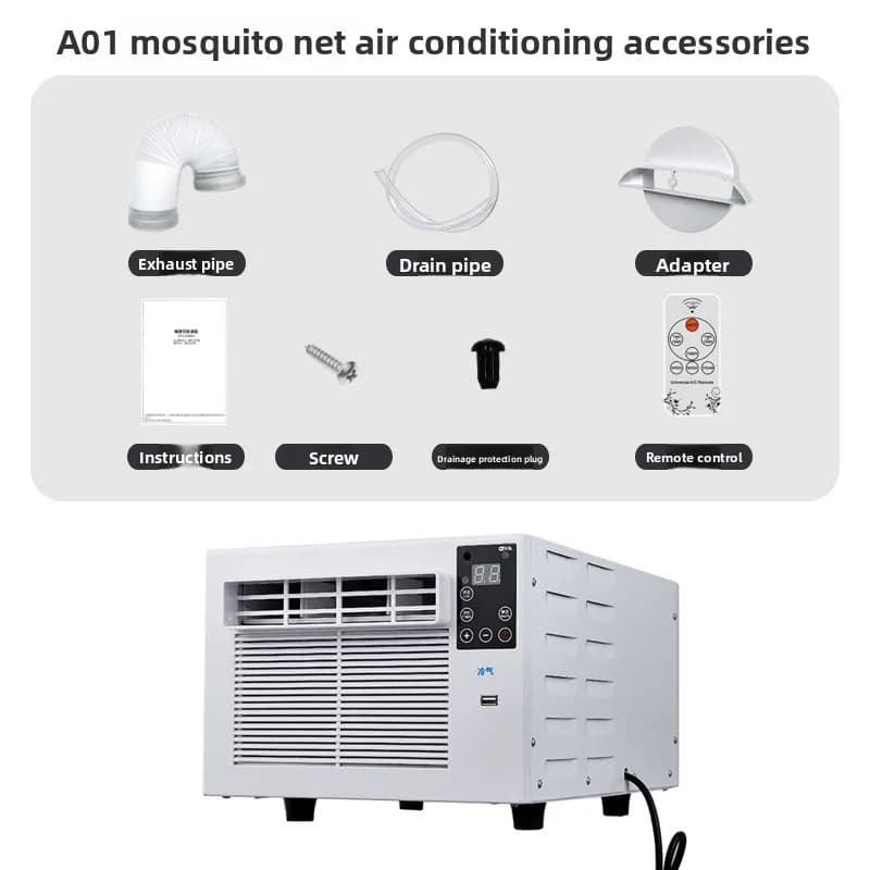 Climatiseur domestique portable d'extérieur sans drainage, petit climatiseur mobile sans unité extér