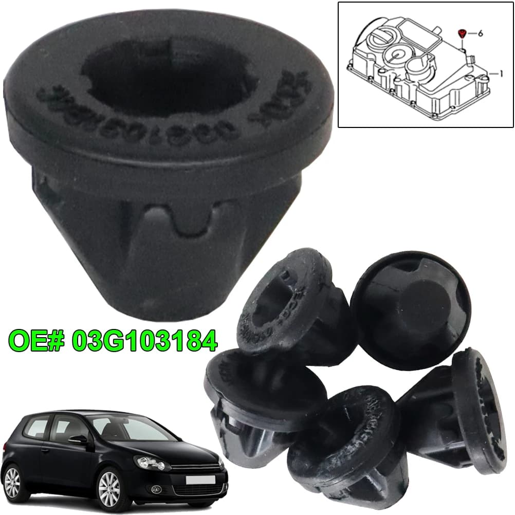 6X pour VW Golf Polo Audi A4 A6 Skoda Octavia siège couvercle de moteur de voiture œillet prise en c