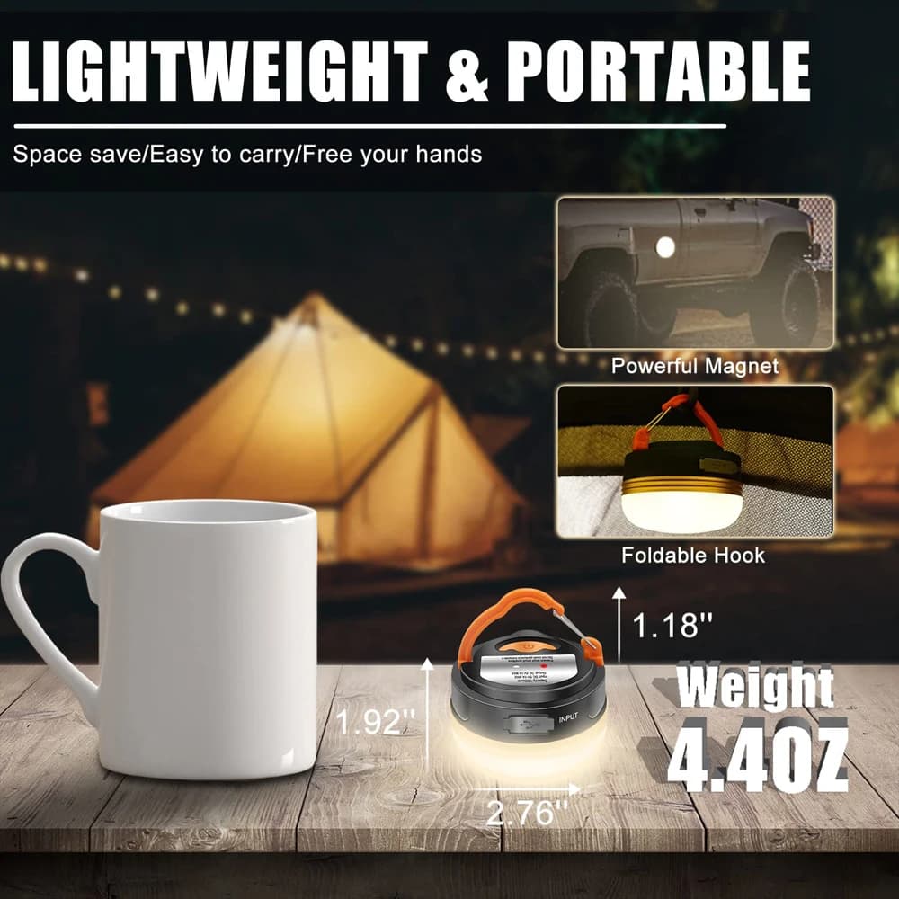 10W haute puissance Camping lanterne tentes lampe 1200mah USB Rechargeable Portable Camping lumières