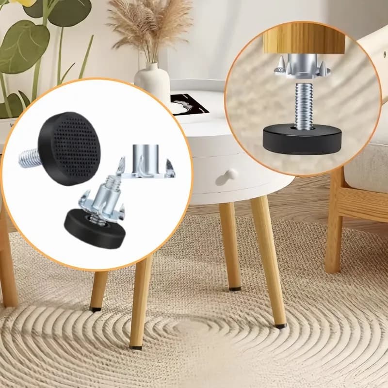20 pièces pieds de nivellement de meubles |   Installation sans outil, écrou en T, protection du sol