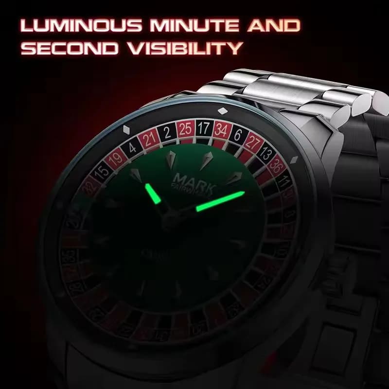 Mark Fairwhale 5031 nouveau 2025 montre pour hommes de marque supérieure Quartz chiffres arabes cadr