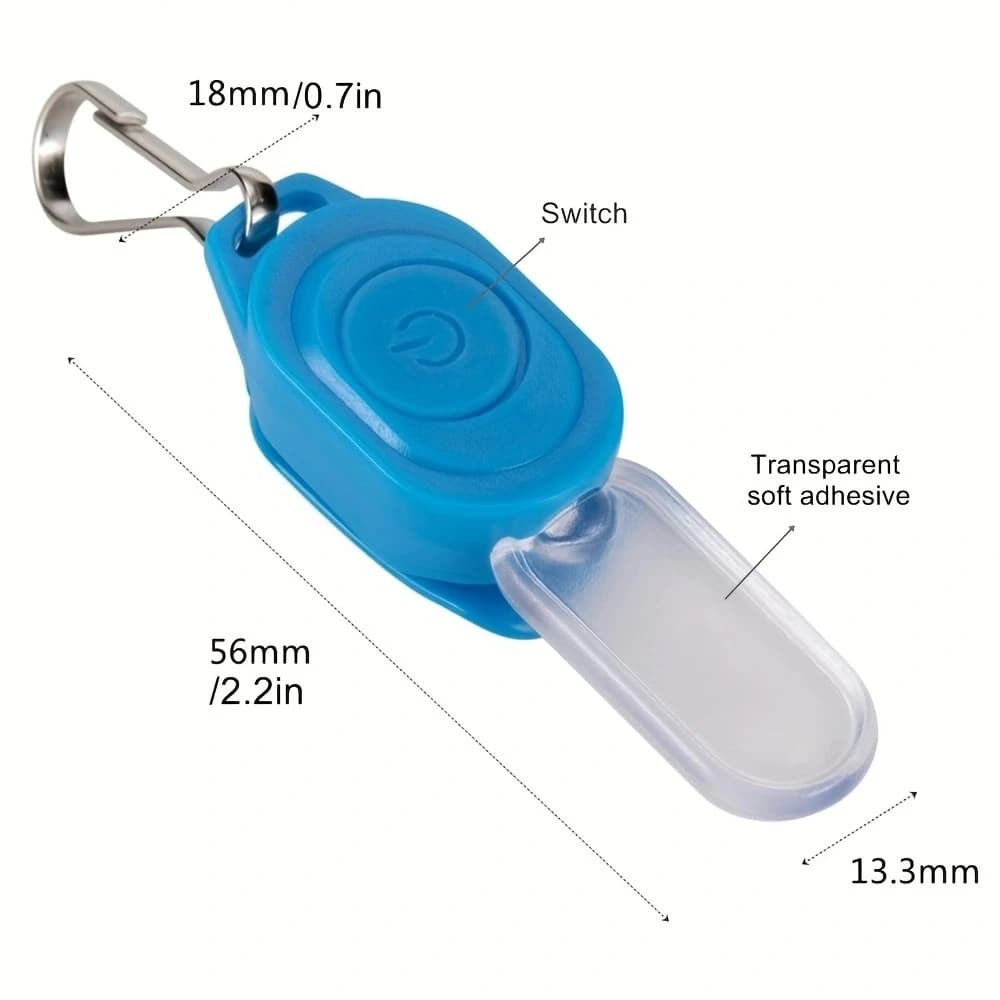 Mini LED nuit clignotant fermeture éclair lumière porte-clés lumière marche chien animal de compagni