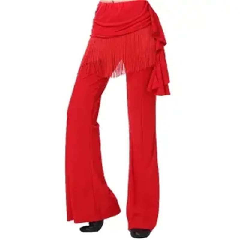 Nouveau haute qualité marin danse jupe pantalon femme gland trompette jupe pantalon danse carrée dan